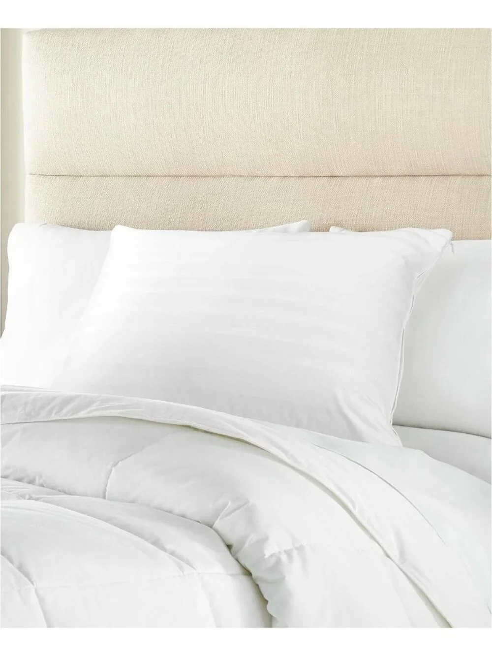 Charter Club 360 Down Feather Pillow Std Queen Medium Soft White MSRP $190